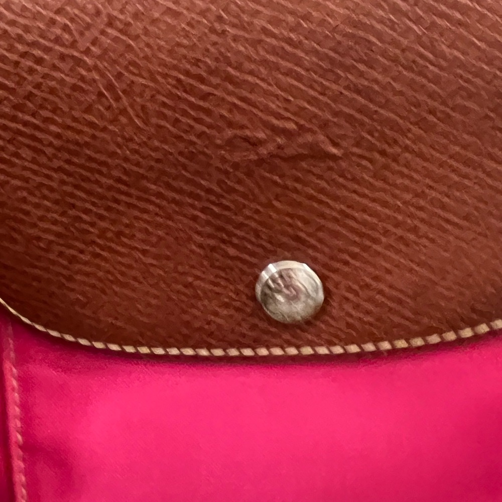 SOLD Long Champ Le Pliage “shopping” Modele Depose Pink  Shoulder Tote Bag Long - Picture 17 of 17